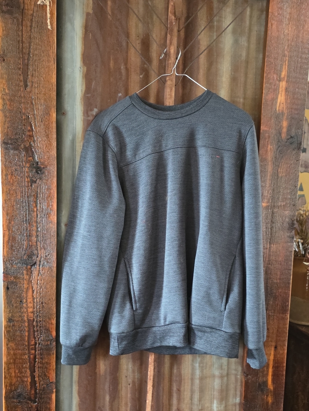 Spydee Men's Crewneck Sweatshirt - Charcoal Gray Size Small